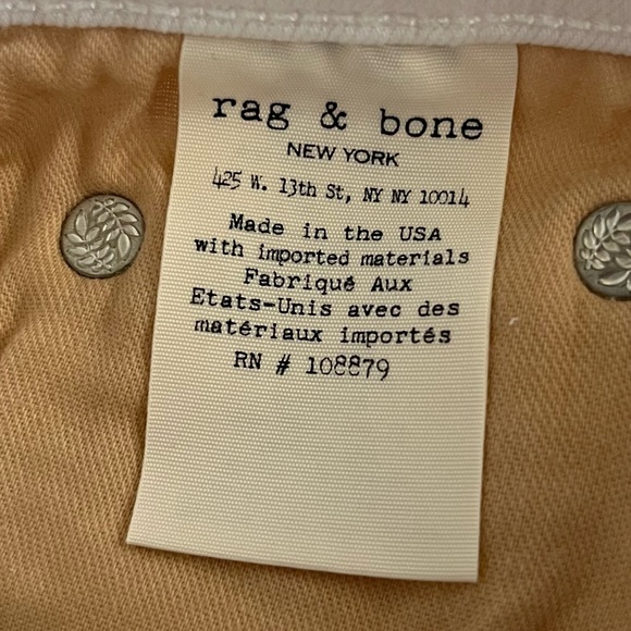 Rag & Bone - Skinny Jeans in Bright White - Picture 7 of 11